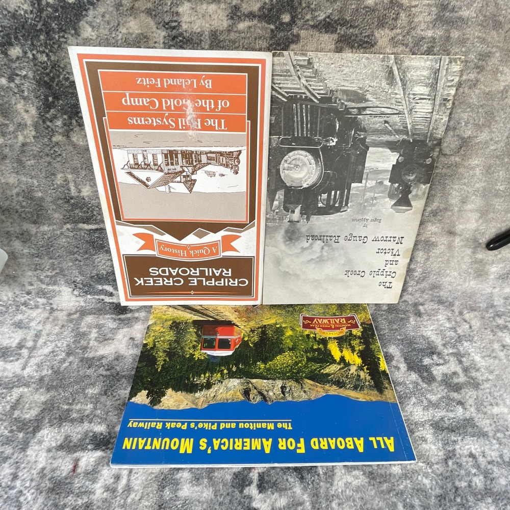 Colorado Railroad Book Lot Cripple Creek Victor Narrow Gauge Pikes Peak Cog Rail